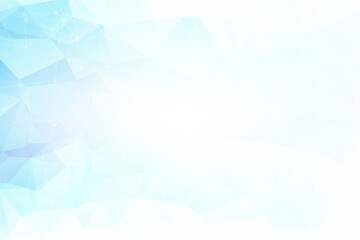 Abstract Blue Polygonal Space Background with Connecting Dots and Lines.  Connection structure and science background. Futuristic HUD design.