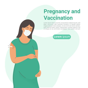 Vaccine And Vaccination Pregnant Woman Illustration