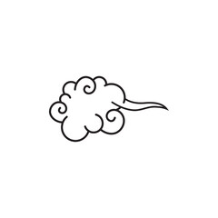 Chinese cloud icon design illustration template