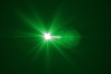 Lens flare effect on black blackground