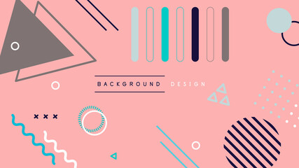 Memphis design elements mega set. Vector abstract geometric line graphic shapes, modern hipster circle triangle template colorful illustration