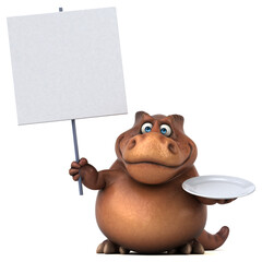 Fun Trex - 3D Illustration © Julien Tromeur