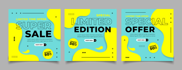 special sale discount social media post template	