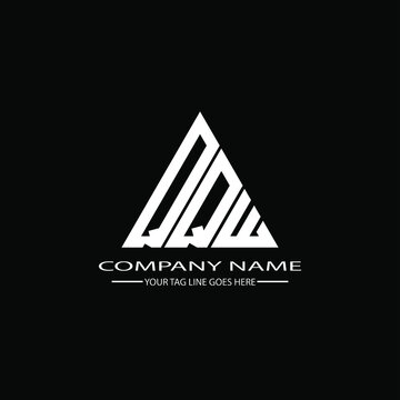QQW letter logo creative design. QQW unique design