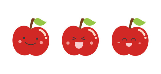 りんご　顔パーツ