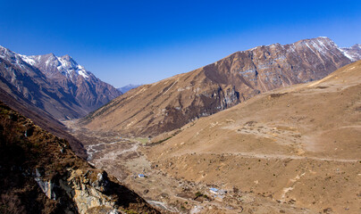 Fototapeta na wymiar View down the Paro Valley, Bhutan