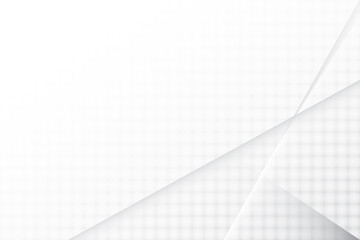 Abstract  white and gray color, modern design background with geometric shape. Vector illustration.