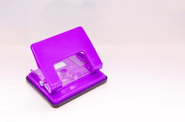 Paper hole punch in white backgound