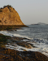 rocks and sea