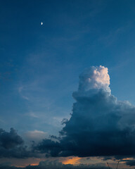 storm over the sea