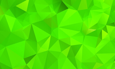Abstract Green Color Polygon Background Design, Abstract Geometric Origami Style With Gradient