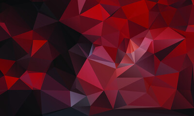 Obraz premium Abstract Red Color Polygon Background Design, Abstract Geometric Origami Style With Gradient
