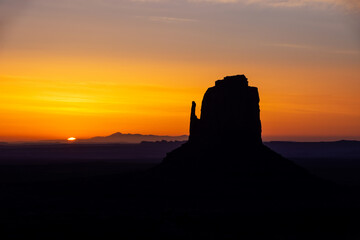 Sunrise At Monument Valley