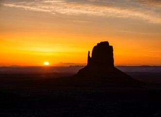 Sunrise At Monument Valley