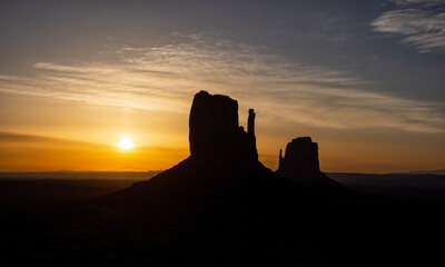 Sunrise At Monument Valley