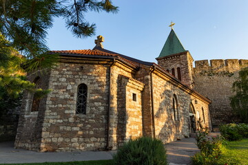 Ruzica Church. The name means Little Rose Church. Kalemegdan Park in Belgrade Fortress. Serbia