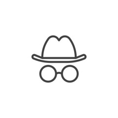 Incognito line icon