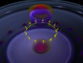 Imaginatory fractal background generated Image