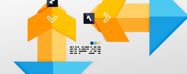 Shiny color triangles and geometric shapes vector abstract background