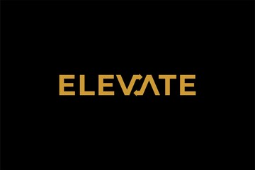 Elevate letters logo design vector.	
