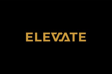 Elevate letters logo design vector.	
