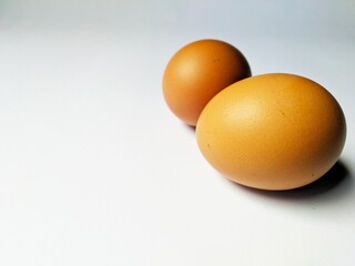 eggs on a white background