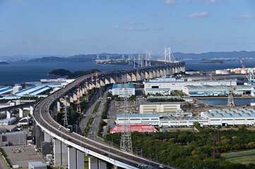 四国香川県坂出市からの瀬戸内海