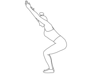 yoga, utkatasana, chair pose