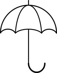 Vector image (icon) of an umbrella.