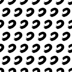 Seamless pattern with sketch circles shape