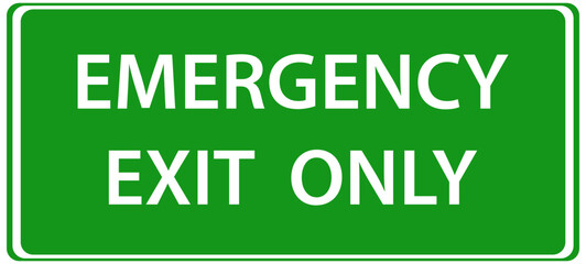 emergency exit only, vector eps 10.