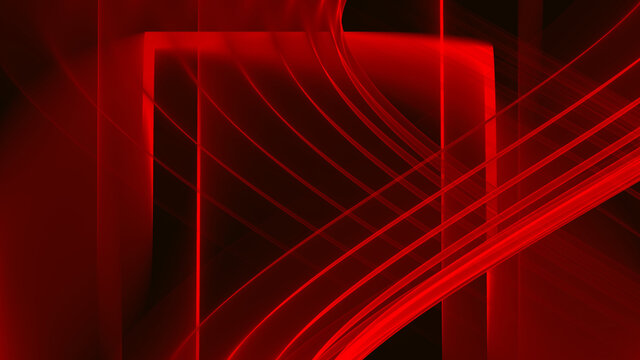 Abstrakter Hintergrund 4k rot hell dunkel schwarz Neon Wellen Linien Wellness