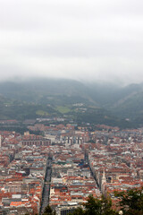 View of Bilbao from a hill