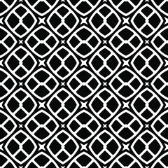 Seamless vector pattern in geometric ornamental style. Black ornament.