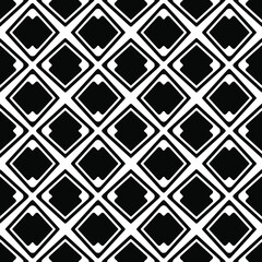 Seamless vector pattern in geometric ornamental style. Black  ornament.