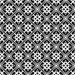 Seamless vector pattern in geometric ornamental style. Black  ornament.