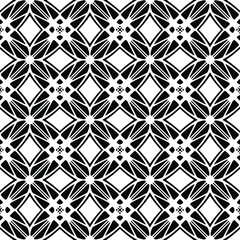 Seamless vector pattern in geometric ornamental style. Black  ornament.