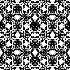 Seamless vector pattern in geometric ornamental style. Black  ornament.