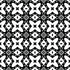 Seamless vector pattern in geometric ornamental style. Black  ornament.