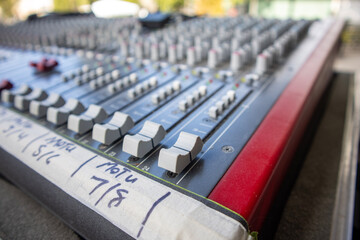 mixing console
