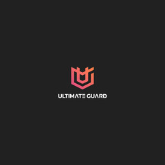 U G monogram symbol, initial UG letter logo design, gaming icon template