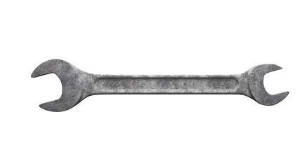wrench isolated on white. 3d illustration