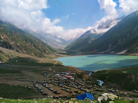 Jheel Saif Ul Maluk View from top of mountain