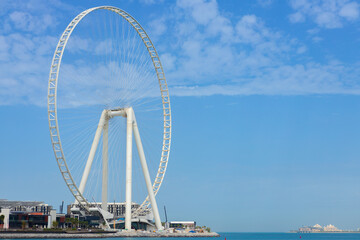 Large ferrris wheel Dubai Eye in United Arab Emirates