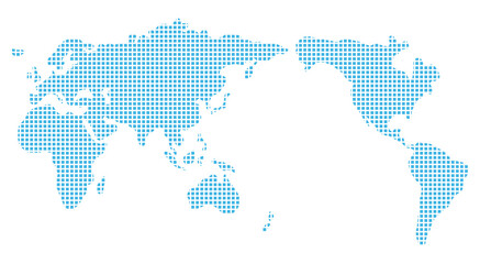 Fototapeta na wymiar 世界地図風の背景素材（ブルー）