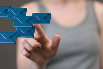 Network Communications with email symbol.