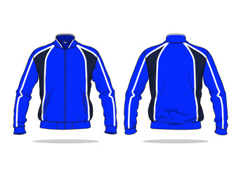 retro vintage windbreaker jacket template © Ronillo