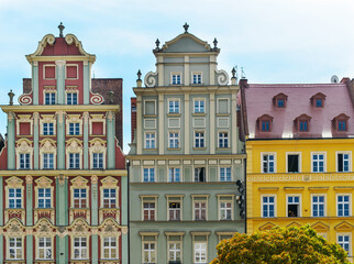 Fototapeta premium colorful buildings in european city