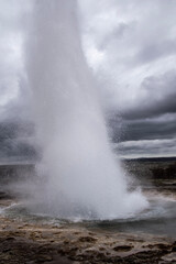 geyser in park national park