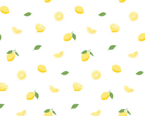 オレンジの水彩イラストのパターン 背景 かわいい 果物 フルーツ 柑橘類 フレッシュ Background Wall Mural Backgrou Yugoro
